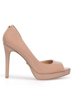 Szpilki Nine West WFA2733-1 Beżowy ze sklepu eobuwie.pl w kategorii Czółenka - zdjęcie 182023250