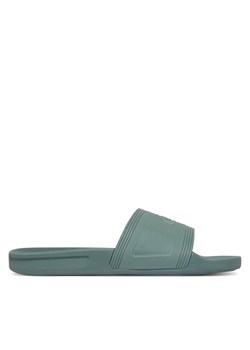 Klapki Quiksilver Dockyard AQYL101381 Zielony ze sklepu eobuwie.pl w kategorii Klapki męskie - zdjęcie 182023603