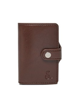 Etui na karty kredytowe Semi Line P8296-3 Brązowy ze sklepu eobuwie.pl w kategorii Portfele męskie - zdjęcie 182023693