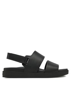 Sandały Calvin Klein Flat Adj Sandal Eyelet HW0HW02488 Czarny ze sklepu eobuwie.pl w kategorii Sandały damskie - zdjęcie 182024031