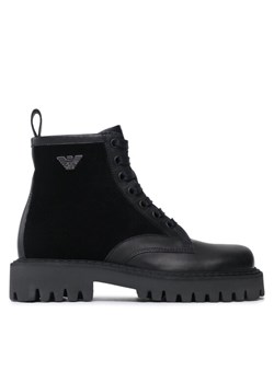 Trapery Emporio Armani X4M383 XN630 K001 Czarny ze sklepu eobuwie.pl w kategorii Buty zimowe męskie - zdjęcie 182024263