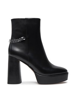 Botki MICHAEL Michael Kors Carlisle Leather Platform Boot 40F4CLME1L Czarny ze sklepu eobuwie.pl w kategorii Botki - zdjęcie 182024571