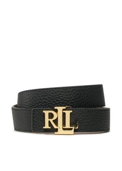 Pasek Damski Lauren Ralph Lauren 412912039001 Czarny ze sklepu eobuwie.pl w kategorii Paski damskie - zdjęcie 182024604