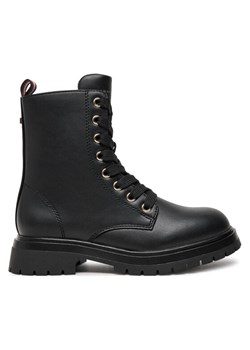 Trapery Tommy Hilfiger Lace-Up Bootie T3A5-33569-1351 M Czarny ze sklepu eobuwie.pl w kategorii Buty zimowe dziecięce - zdjęcie 182024714