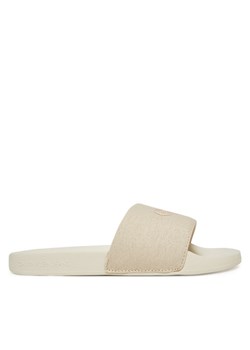 Klapki Calvin Klein Jeans Slide Monogram Wn YW0YW01835 Écru ze sklepu eobuwie.pl w kategorii Klapki damskie - zdjęcie 182025162