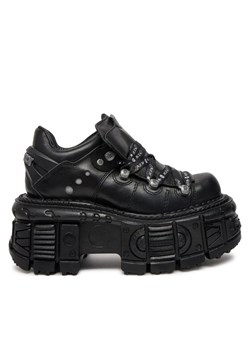 Sneakersy NEW ROCK M-TANK120NSHLACE-S1 Czarny ze sklepu eobuwie.pl w kategorii Półbuty damskie - zdjęcie 182025212
