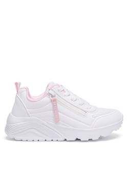 Sneakersy Skechers UNO LITE 310387L WHT Biały ze sklepu eobuwie.pl w kategorii Buty sportowe dziecięce - zdjęcie 182025523