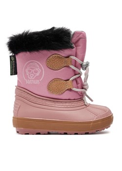 Śniegowce Boatilus Nippy 02 Sint. Leather Boot NN02 VAR.42MR Różowy ze sklepu eobuwie.pl w kategorii Buty zimowe dziecięce - zdjęcie 182025733