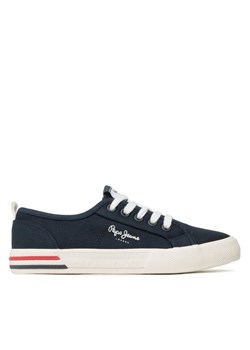 Tenisówki Pepe Jeans Brady Basic Boy PBS30549 Granatowy ze sklepu eobuwie.pl w kategorii Trampki dziecięce - zdjęcie 182025790