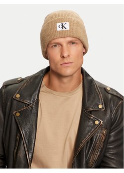 Czapka Calvin Klein K50K512451 Beżowy ze sklepu eobuwie.pl w kategorii Czapki zimowe męskie - zdjęcie 182026080