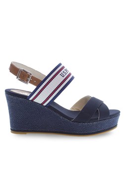 Sandały U.S. Polo Assn. Alyss ALYSSA010 Niebieski ze sklepu eobuwie.pl w kategorii Sandały damskie - zdjęcie 182026331