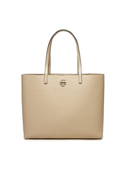 Torebka Tory Burch Mcgraw Tote 152221 Écru ze sklepu eobuwie.pl w kategorii Torebki damskie - zdjęcie 182026472
