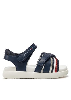 Sandały Tommy Hilfiger Strippes Velcro Sanadal T1A2-33234-0326 M Granatowy ze sklepu eobuwie.pl w kategorii Sandały dziecięce - zdjęcie 182026532