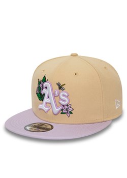 Czapka z daszkiem New Era Mlb Floral 950 Athletics 60503502 Beżowy ze sklepu eobuwie.pl w kategorii Czapki z daszkiem damskie - zdjęcie 182027161