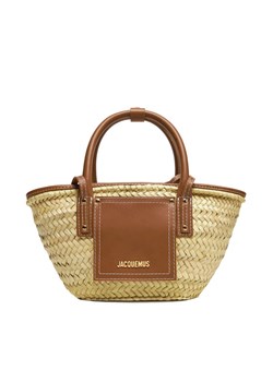 Torebka JACQUEMUS Le Petit Panier Sole 23E223BA044-3072 Beżowy ze sklepu eobuwie.pl w kategorii Torby letnie - zdjęcie 182027171