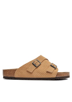 Klapki Birkenstock Zürich 1027036 Beżowy ze sklepu eobuwie.pl w kategorii Klapki męskie - zdjęcie 182027292
