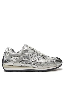 Sneakersy KARL LAGERFELD Velocette KL63925 Srebrny ze sklepu eobuwie.pl w kategorii Buty sportowe damskie - zdjęcie 182028171