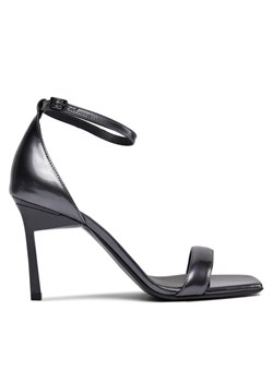 Sandały Calvin Klein Geo Stil Square Sandal 90-Pearl HW0HW01993 Czarny ze sklepu eobuwie.pl w kategorii Sandały damskie - zdjęcie 182028243