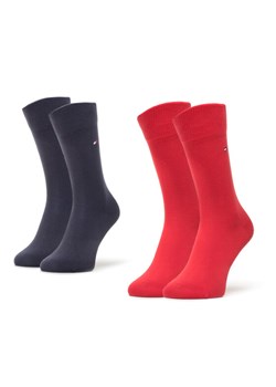 Zestaw 2 par wysokich skarpet dziecięcych Tommy Hilfiger 391334 Czerwony ze sklepu eobuwie.pl w kategorii Skarpetki dziecięce - zdjęcie 182028483