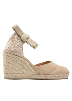 Espadryle Castañer Carina/8/002 021642-2017 Beżowy ze sklepu eobuwie.pl w kategorii Espadryle damskie - zdjęcie 182028943