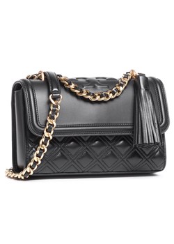 Torebka Tory Burch Flaming Small Convertible Shoulder Bag 75576 Czarny ze sklepu eobuwie.pl w kategorii Listonoszki - zdjęcie 182029162