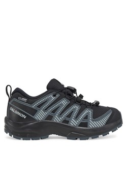 Trekkingi Salomon Xa Pro V8 Waterproof L47729300 Czarny ze sklepu eobuwie.pl w kategorii Buty trekkingowe dziecięce - zdjęcie 182029371