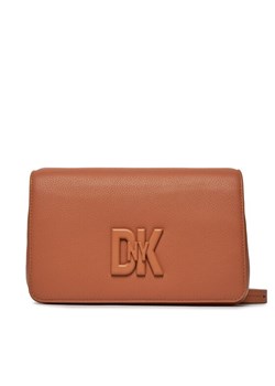 Torebka DKNY Seventh Avenue Md Fl R33EKY30 Brązowy ze sklepu eobuwie.pl w kategorii Listonoszki - zdjęcie 182029390