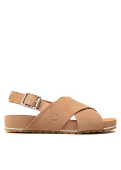 Sandały Timberland MalibuWaves Basic X Strap TB0A41MQCW81 Brązowy ze sklepu eobuwie.pl w kategorii Sandały damskie - zdjęcie 182029514