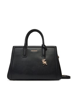 Torebka MICHAEL Michael Kors Laila 30R5G9IS6L Czarny ze sklepu eobuwie.pl w kategorii Kuferki - zdjęcie 182029604