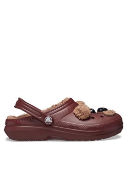 Klapki Crocs Classic Lined Iam Brown Bear Clog K 210399 Brązowy ze sklepu eobuwie.pl w kategorii Klapki dziecięce - zdjęcie 182029792