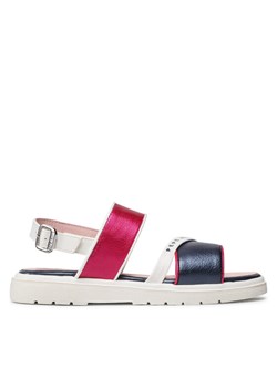 Sandały Pepe Jeans Wendy Logo PGS90183 Różowy ze sklepu eobuwie.pl w kategorii Sandały dziecięce - zdjęcie 182029870