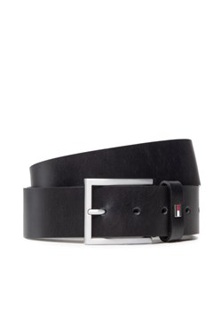 Pasek Męski Tommy Hilfiger Hampton 4.0 AM0AM08361 Czarny ze sklepu eobuwie.pl w kategorii Paski męskie - zdjęcie 182030691