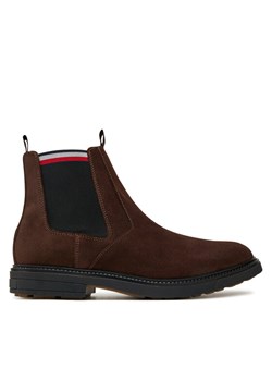Sztyblety Tommy Hilfiger Outdoor Suede Chelsea FM0FM05191 Brązowy - id: 0000304441943 - marki Tommy Hilfiger - 182030731 Sztyblety Tommy Hilfiger Outdoor Suede Chelsea FM0FM05191 Brązowy ze sklepu eobuwie.pl w kategorii Buty zimowe męskie - zdjęcie 182030731