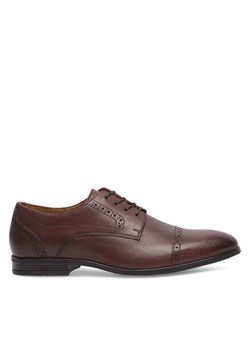 Półbuty Sergio Bardi MASERU-01 MI08 Brązowy ze sklepu eobuwie.pl w kategorii Buty eleganckie męskie - zdjęcie 182030760