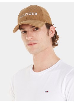 Czapka z daszkiem Tommy Hilfiger Monotype Cordoroy Cap AM0AM11990 Beżowy ze sklepu eobuwie.pl w kategorii Czapki z daszkiem męskie - zdjęcie 182031091