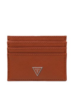 Etui na karty kredytowe Guess Certosa Saffiano Slg SMCRTO LEA25 Brązowy ze sklepu eobuwie.pl w kategorii Etui - zdjęcie 182031233