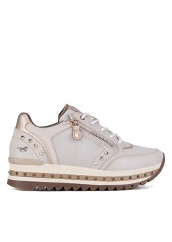 Sneakersy Mustang 1347-310 Beżowy ze sklepu eobuwie.pl w kategorii Buty sportowe damskie - zdjęcie 182031501