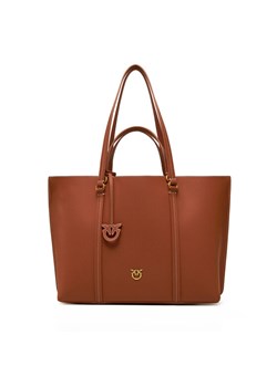 Torebka PINKO Carrie Shopper Big PE 25 PLTT 102832 A1LF Brązowy ze sklepu eobuwie.pl w kategorii Torby Shopper bag - zdjęcie 182031842