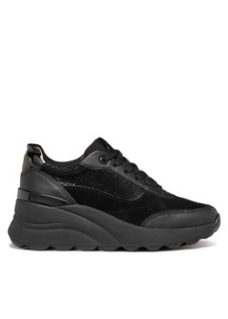 Sneakersy Geox D Spherica Ec13 D45WAA 0JS85 C9999 Czarny ze sklepu eobuwie.pl w kategorii Buty sportowe damskie - zdjęcie 182032050