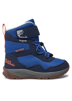 Śniegowce Jack Wolfskin Polar Bear-B Texapore High Vc K A62145 Niebieski ze sklepu eobuwie.pl w kategorii Buty zimowe dziecięce - zdjęcie 182032122