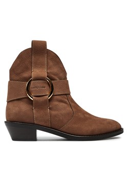 Kowbojki See By Chloé New Ring SB43000A Brązowy ze sklepu eobuwie.pl w kategorii Botki - zdjęcie 182032311