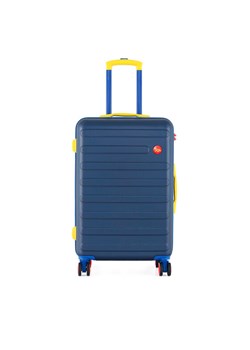 Walizka średnia Semi Line T5847-2 Granatowy ze sklepu eobuwie.pl w kategorii Walizki - zdjęcie 182032811