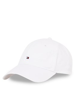 Czapka z daszkiem Tommy Hilfiger Essential Flag Soft Cap AW0AW17131 Biały ze sklepu eobuwie.pl w kategorii Czapki z daszkiem damskie - zdjęcie 182032864