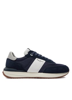 Sneakersy Pepe Jeans Buster Tape PMS60006 Granatowy ze sklepu eobuwie.pl w kategorii Buty sportowe męskie - zdjęcie 182033050