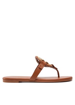 Japonki Tory Burch Miller 136593 Brązowy ze sklepu eobuwie.pl w kategorii Klapki damskie - zdjęcie 182033171