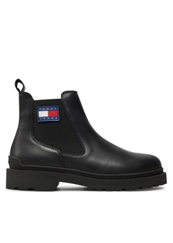 Sztyblety Tommy Jeans EM0EM01448 Czarny ze sklepu eobuwie.pl w kategorii Buty zimowe męskie - zdjęcie 182033244