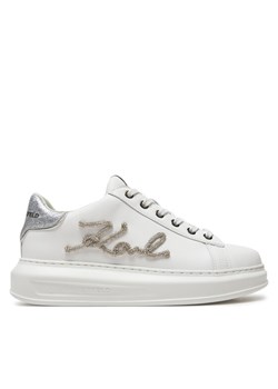 Sneakersy KARL LAGERFELD Kapri KL62511G Biały ze sklepu eobuwie.pl w kategorii Buty sportowe damskie - zdjęcie 182033350