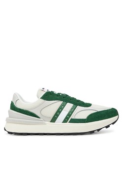 Sneakersy Tommy Jeans Tjm Technical Runner Ess EM0EM01537 Zielony ze sklepu eobuwie.pl w kategorii Buty sportowe męskie - zdjęcie 182033404
