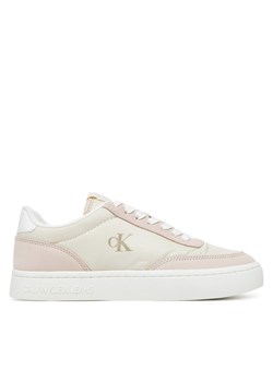 Sneakersy Calvin Klein Jeans Classic Cupsole Mix In YW0YW01767 Biały ze sklepu eobuwie.pl w kategorii Buty sportowe damskie - zdjęcie 182033420