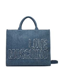 Torebka LOVE MOSCHINO JC4242PP0MKM0750 Niebieski ze sklepu eobuwie.pl w kategorii Kuferki - zdjęcie 182033712
